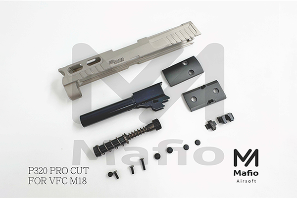 VFC VBST-005 M18 P320 PRO CUT-黑色-銀色｜Mafioso Airsoft